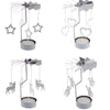 Romantic Candle Holders Revolving Door Windmill Rotation